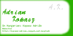 adrian kopasz business card